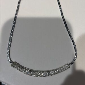 Swarovski Silver Necklace with Clear Crystals